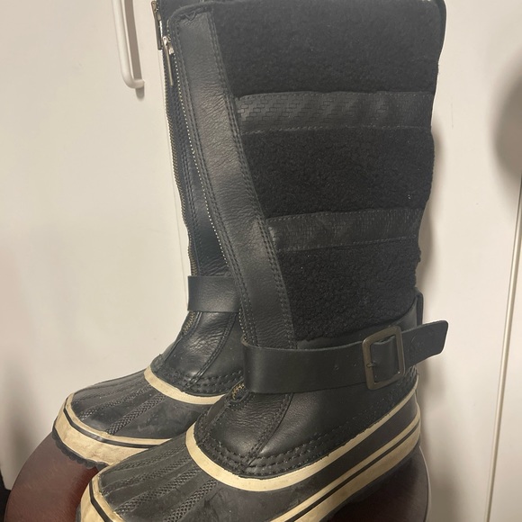 Sorel Womens Black Helen Of Tundra II NL1496-010 Mid Calf Snow Boots Size US 7/8 - Picture 3 of 10